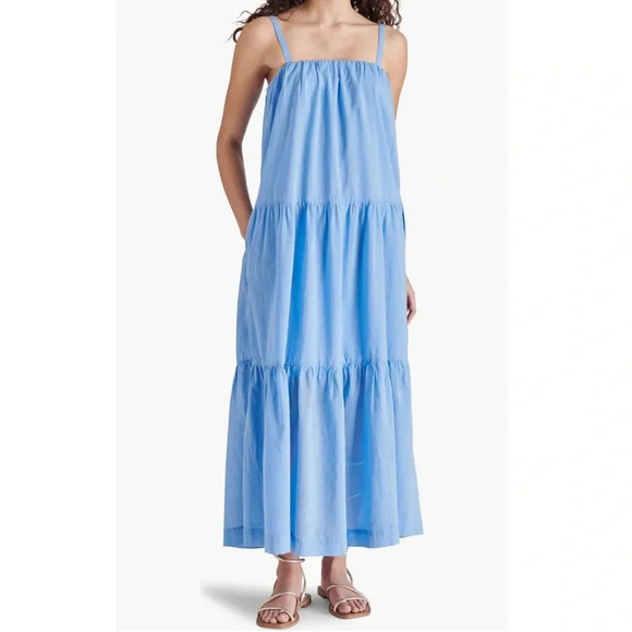 Steve Madden Oceane Tiered Cotton Maxi Sundress - Picture 3 of 5